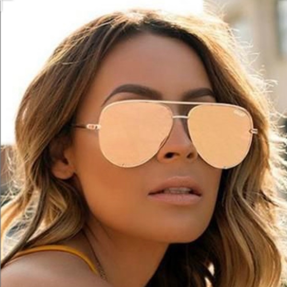 Quay x Desi Rose Gold Sunglasses